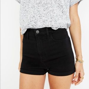 NWT Madewell Black Roadtripper Shorts
